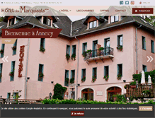Tablet Screenshot of hoteldesmarquisats.com